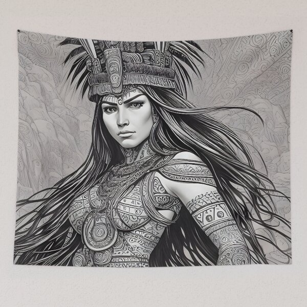 Item preview, Aztec Warrior Queen designed and sold by magikman65.