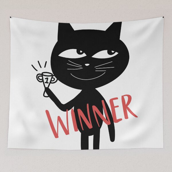 Item preview, Cat is a winner designed and sold by givepineapple.