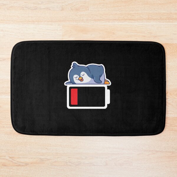 Item preview, BIRD BATTERY penguin noot animal tired sleepy lazy designed and sold by w1ckerman.