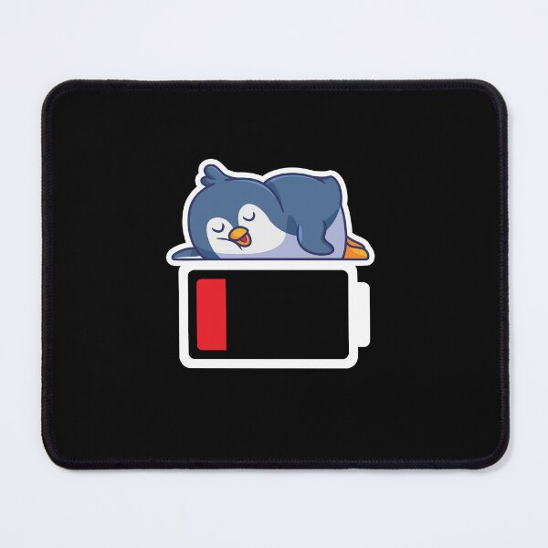 Item preview, BIRD BATTERY penguin noot animal tired sleepy lazy designed and sold by w1ckerman.