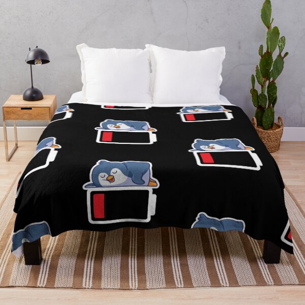 Item preview, BIRD BATTERY penguin noot animal tired sleepy lazy designed and sold by w1ckerman.