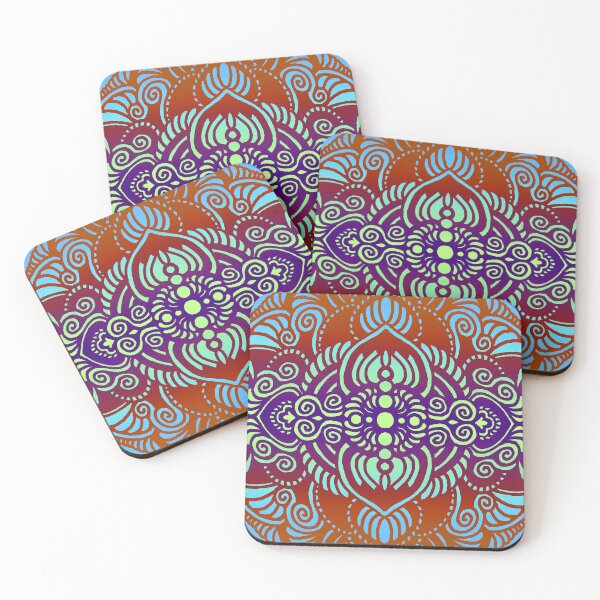 Item preview, fancy colorful abstract pattern designed and sold by chambergambit.