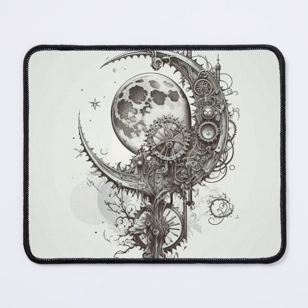 Item preview, Steampunk Moon #5 - Sticker and T-Shirt Design designed and sold by MindAsylum.