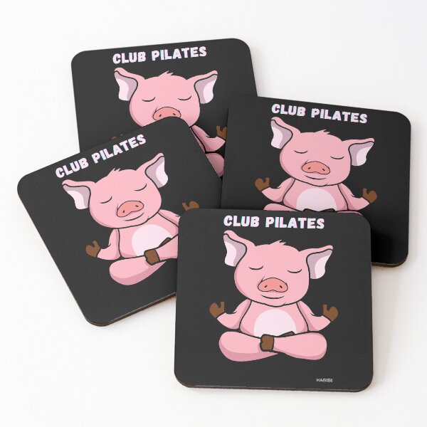 Item preview, club pilates, funny pig designed and sold by Notafictionalum.