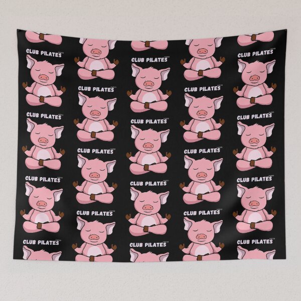 Item preview, club pilates, funny pig designed and sold by Notafictionalum.