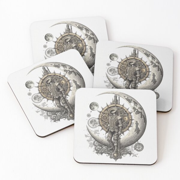 Item preview, Steampunk Moon #6 - Sticker and T-Shirt Design designed and sold by MindAsylum.