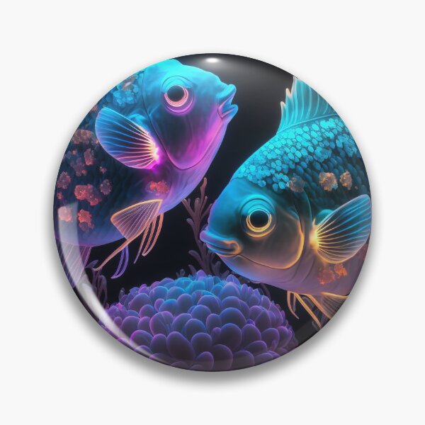 Artikelvorschau, Flashlight fishes AI Photos / bioluminescent fish 1 entworfen und verkauft von jetaiart.