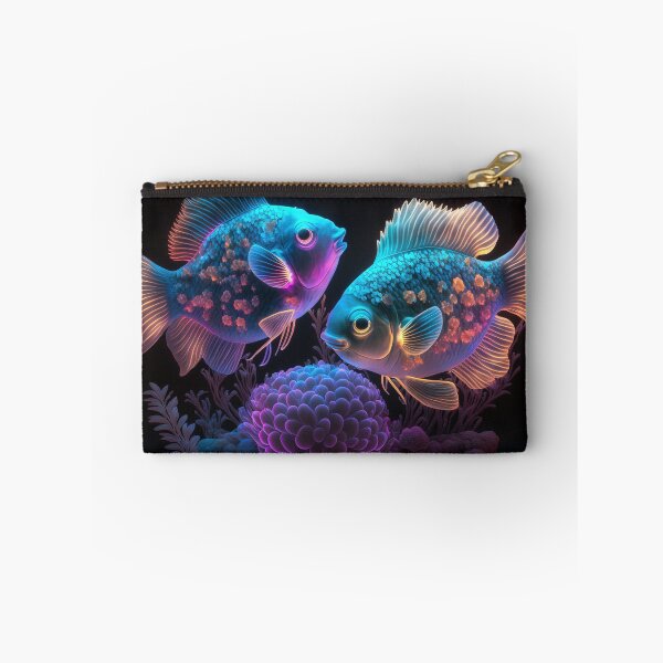 Item preview, Flashlight fishes AI Photos / bioluminescent fish 1 designed and sold by jetaiart.
