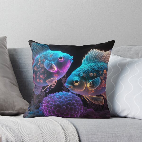 Item preview, Flashlight fishes AI Photos / bioluminescent fish 1 designed and sold by jetaiart.