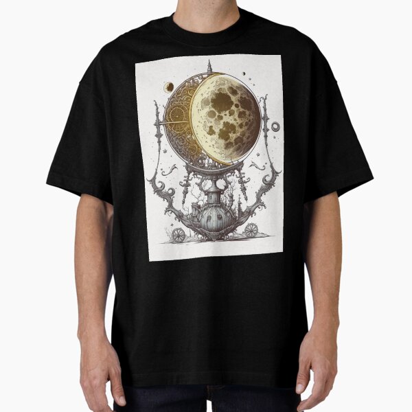 Artikel-Vorschau von Steampunk Moon #7 - Aufkleber- und T-Shirt-Design, designt und verkauft von MindAsylum.