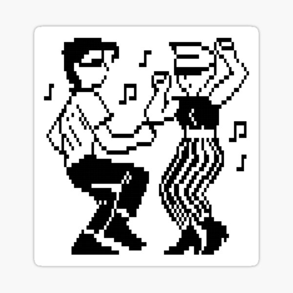 Pixel Punks (Two Tone) Sticker