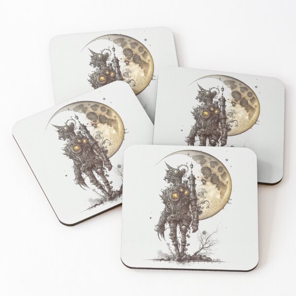 Item preview, Steampunk Moon #9 - Sticker and T-Shirt Design designed and sold by MindAsylum.