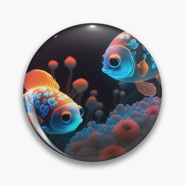 Artikelvorschau, Copy of Flashlight fishes AI Photos / bioluminescent fish / luminous 2 entworfen und verkauft von jetaiart.
