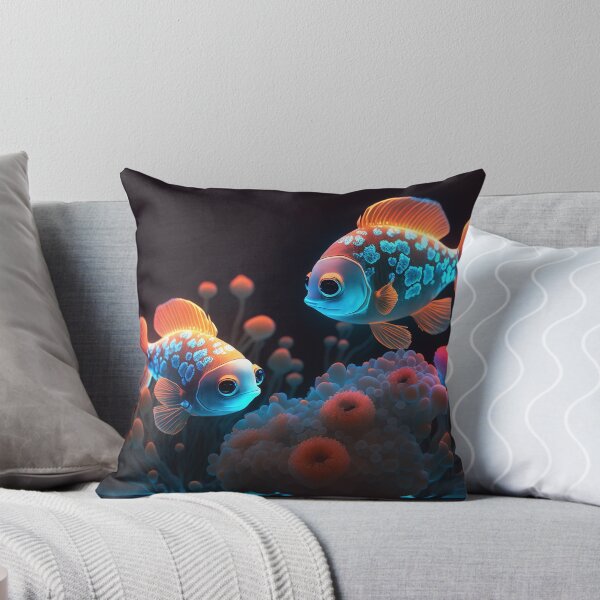 Item preview, Copy of Flashlight fishes AI Photos / bioluminescent fish / luminous 2 designed and sold by jetaiart.