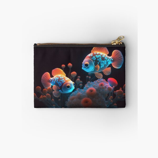 Item preview, Copy of Flashlight fishes AI Photos / bioluminescent fish / luminous 2 designed and sold by jetaiart.