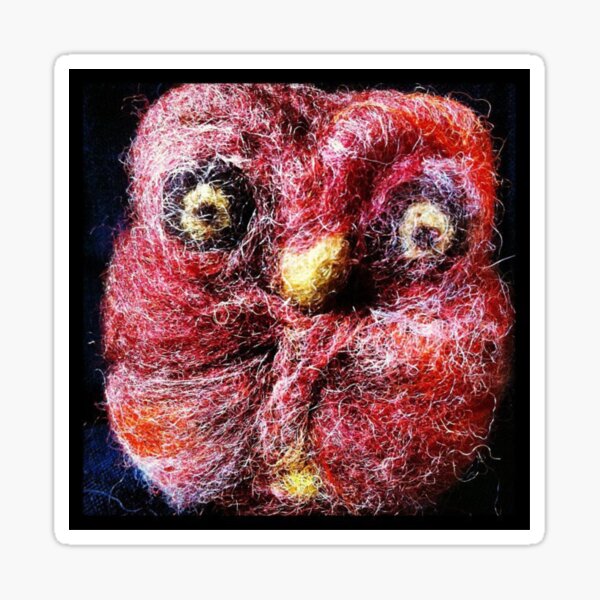 Red Owl - Wise Owl Collection Sticker