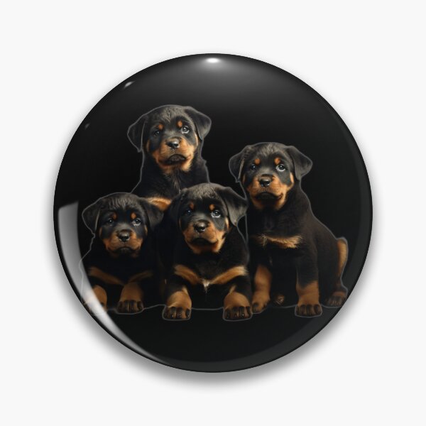 Item preview, Rottweiler puppies Ai generated  designed and sold by Freedomink.