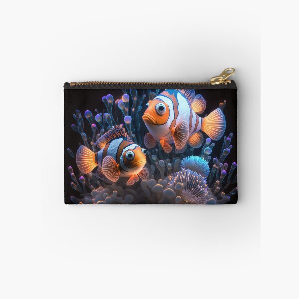 Item preview, Flashlight fishes AI Photos / bioluminescent fish / luminous 4 designed and sold by jetaiart.