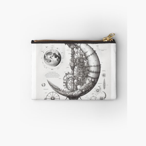 Item preview, Steampunk Moon #12 - Sticker and T-Shirt Design designed and sold by MindAsylum.