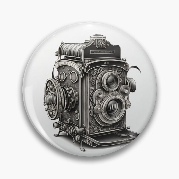 Item preview, Steampunk Camera - Sticker and T-Shirt Design designed and sold by MindAsylum.