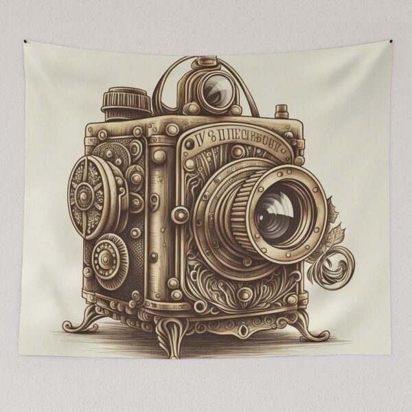 Item preview, Steampunk Camera #2 - Sticker and T-Shirt Design designed and sold by MindAsylum.