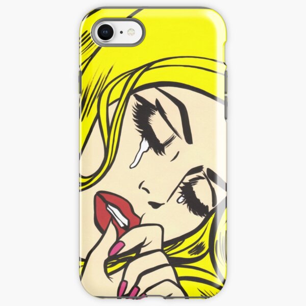 Blonde Crying Comic Girl iPhone Tough Case