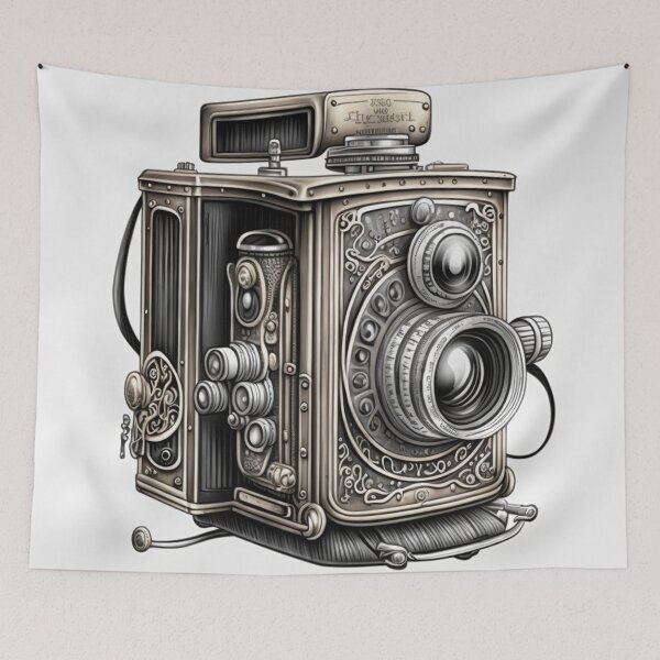 Item preview, Steampunk Camera #3 - Sticker and T-Shirt Design designed and sold by MindAsylum.