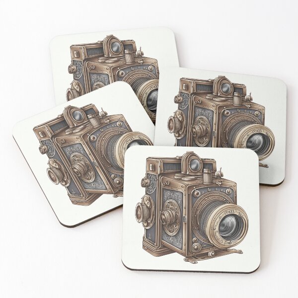 Item preview, Steampunk Camera #4 - Sticker and T-Shirt Design designed and sold by MindAsylum.