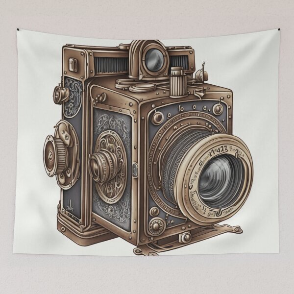 Item preview, Steampunk Camera #4 - Sticker and T-Shirt Design designed and sold by MindAsylum.
