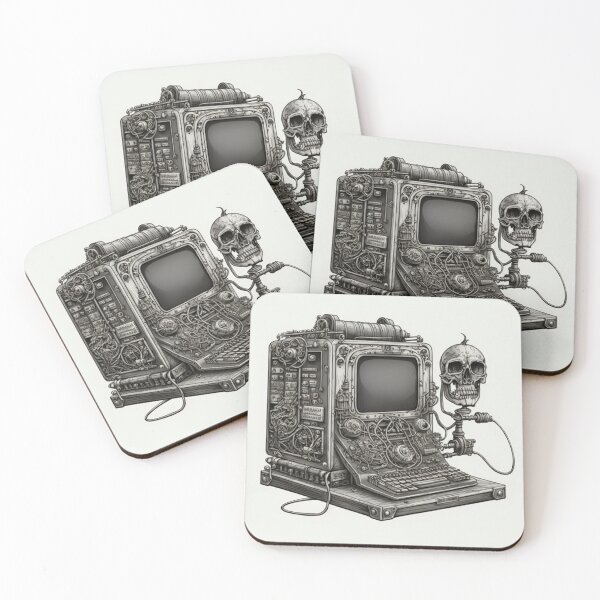 Item preview, Steampunk Computer - Sticker and T-Shirt Design designed and sold by MindAsylum.