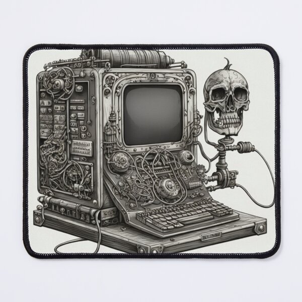 Item preview, Steampunk Computer - Sticker and T-Shirt Design designed and sold by MindAsylum.
