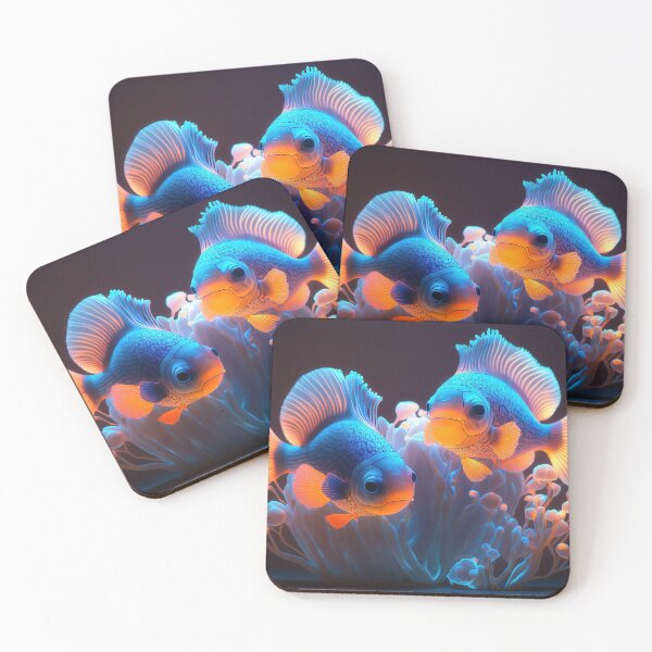 Item preview, Flashlight fishes AI Photos / bioluminescent fish / luminous 5 designed and sold by jetaiart.