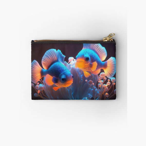Item preview, Flashlight fishes AI Photos / bioluminescent fish / luminous 5 designed and sold by jetaiart.