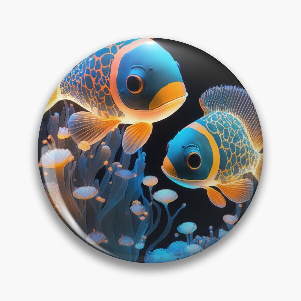 Artikelvorschau, Flashlight fishes AI Photos / bioluminescent fish / luminous 6 entworfen und verkauft von jetaiart.