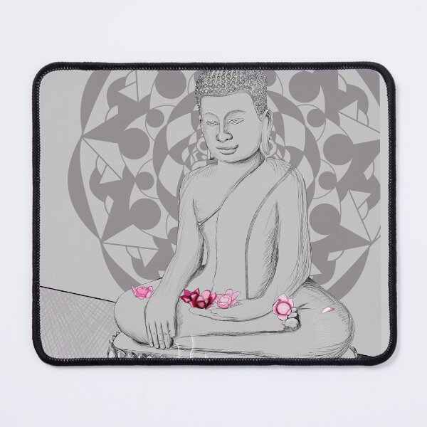 Item preview, Buddha Statue adorned with Flowers  designed and sold by Naomi's Original designs.