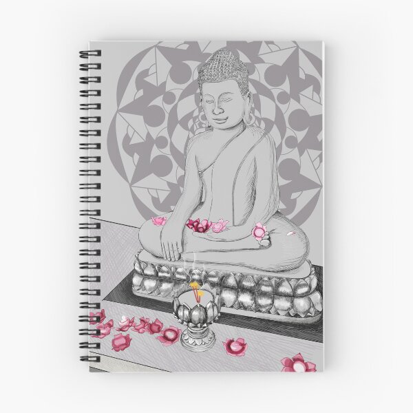 Item preview, Buddha Statue adorned with Flowers  designed and sold by Naomi's Original designs.