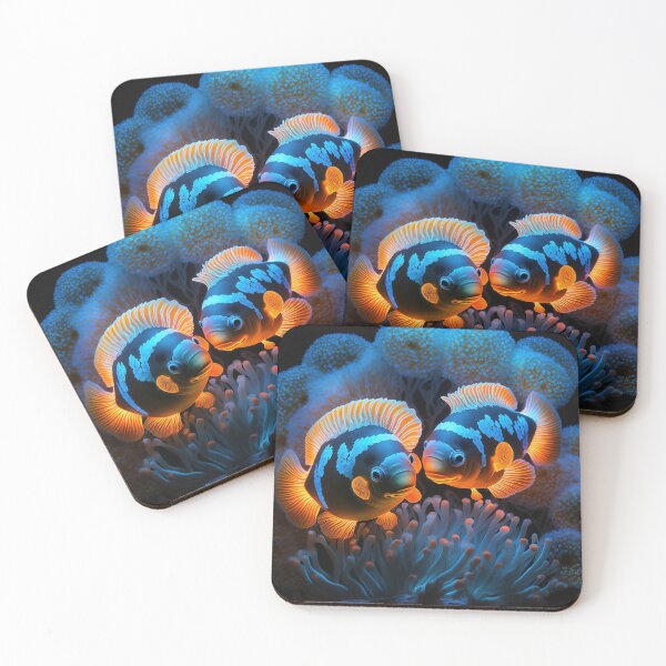 Item preview, Flashlight fishes AI Photos / bioluminescent fish / luminous 7 designed and sold by jetaiart.