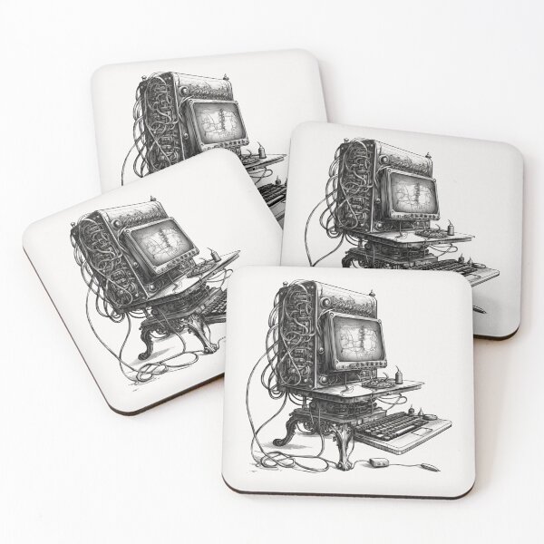 Item preview, Steampunk Computer #4 - Sticker and T-Shirt Design designed and sold by MindAsylum.