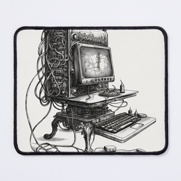 Item preview, Steampunk Computer #4 - Sticker and T-Shirt Design designed and sold by MindAsylum.