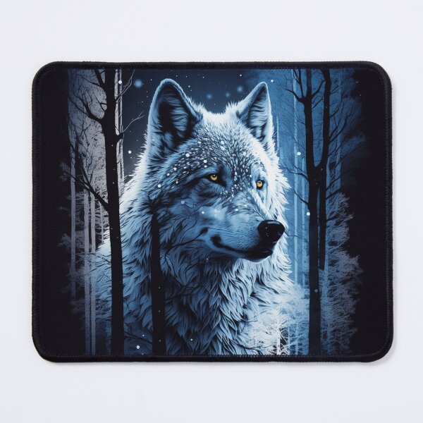 Item preview, Lobo blanco en la nieve designed and sold by Anderson Ferreira.