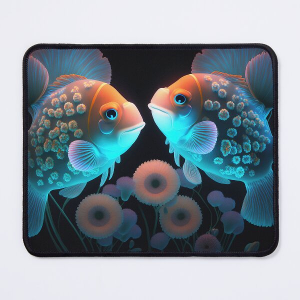 Item preview, Flashlight fishes AI Photos / bioluminescent fish / luminous 11 designed and sold by jetaiart.