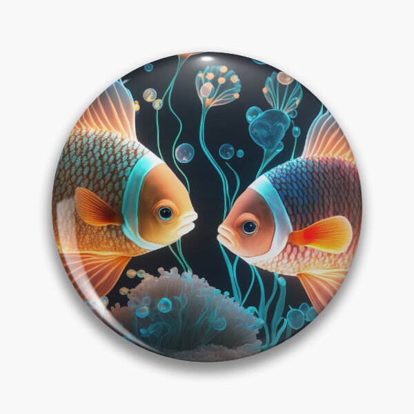 Artikelvorschau, Flashlight fishes AI Photos / bioluminescent fish / luminous 12 entworfen und verkauft von jetaiart.