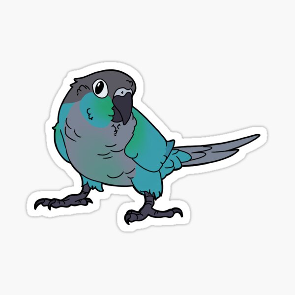 Item preview, Turquoise Green Cheeked Conure designed and sold by TinyDino-Aviary.