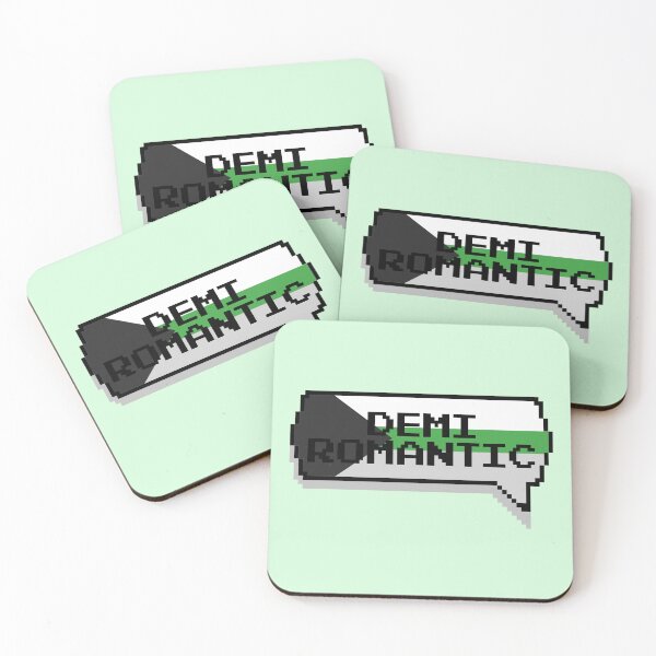 Item preview, Demiromantic Pride Pixelated Chat Box designed and sold by everything4eva.