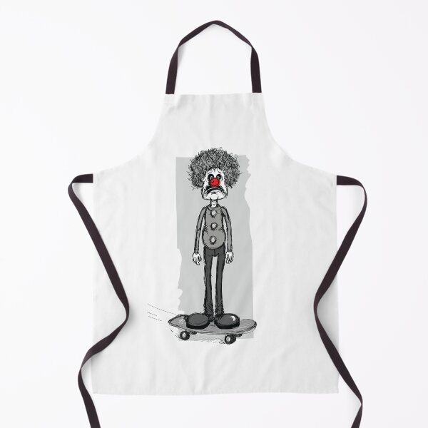 Item preview, Sad clown skateboarding designed and sold by LostintheLines.