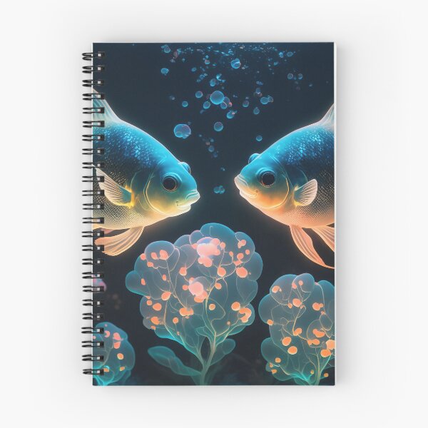 Item preview, Flashlight fishes AI Photos / bioluminescent fish / luminous 13 designed and sold by jetaiart.