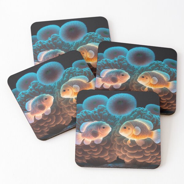 Item preview, Flashlight fishes AI Photos / bioluminescent fish / luminous 14 designed and sold by jetaiart.
