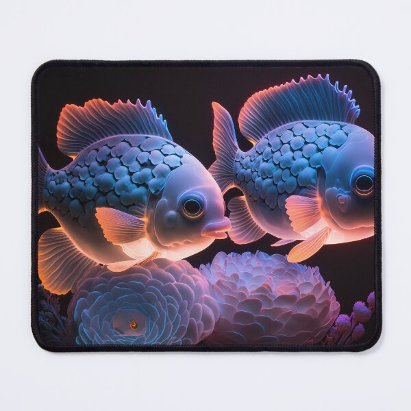 Artikelvorschau, Flashlight fishes AI Photos / bioluminescent fish / luminous 15 entworfen und verkauft von jetaiart.