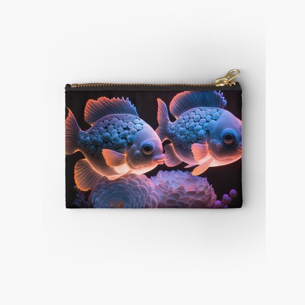 Item preview, Flashlight fishes AI Photos / bioluminescent fish / luminous 15 designed and sold by jetaiart.