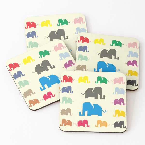 Item preview, image of elephant ornament with colorful motifs designed and sold by vqriadhit.
